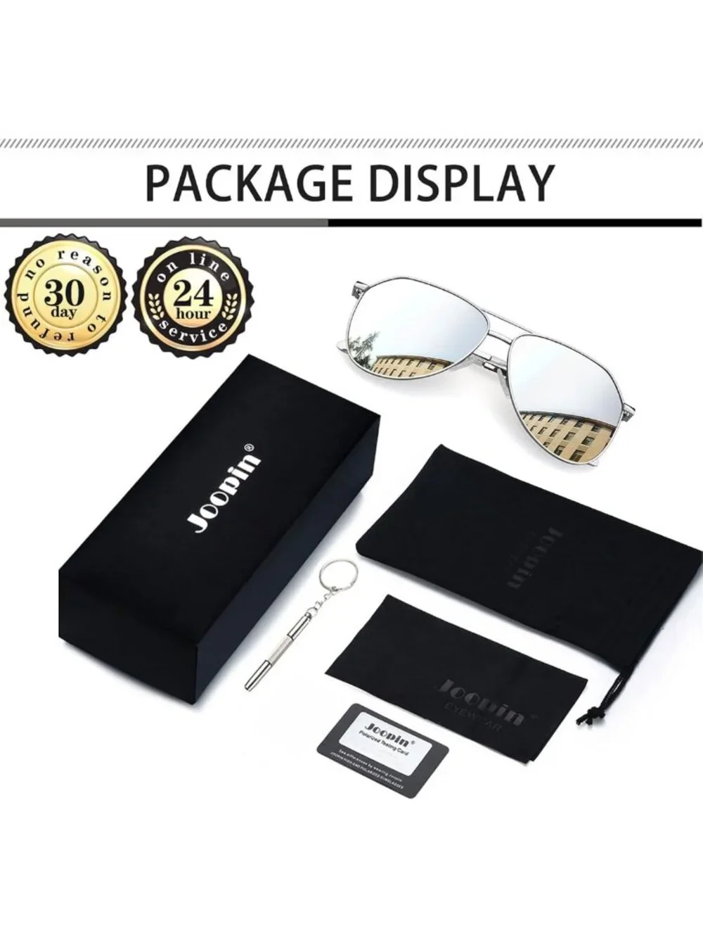 Polarized Metal Aviation Sunglasses for Men & Women | Classic UV400 Rectangle